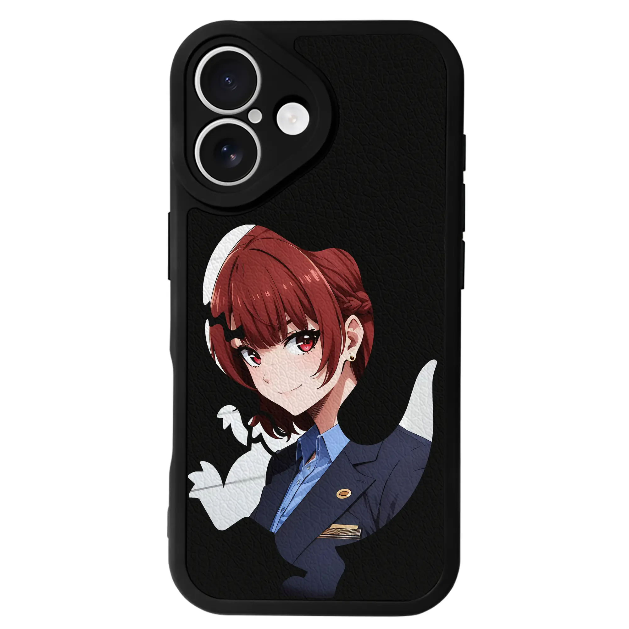 ブルーロック グッズ 帝襟 安里 - IPhone 16シリーズ対応 ・ シリコンスマホケース ・ レザー調 ・ 高精度フィット ・ 耐衝撃 ・ ワイヤレス充電対応 ・ 精密カット